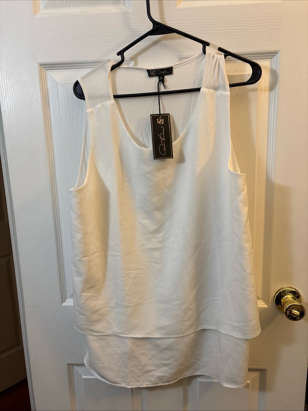 DC White Layered Sleeveless Camisole